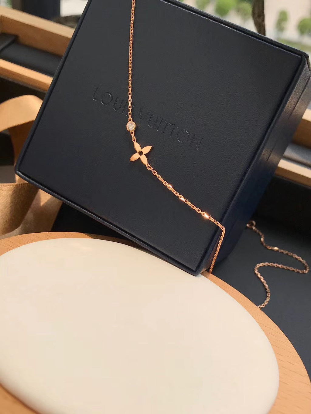[⭐DORISW] BLOSSOM PENDANT PINK GOLD AND DIAMOND