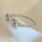 [[⭐DORISW] ] MY TWIN TOI & MOI SILVER DIAMOND RING