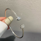 [⭐DORISW]JONC FLEX MY TWIN TOI & MOI SILVER DIAMOND BRACELET