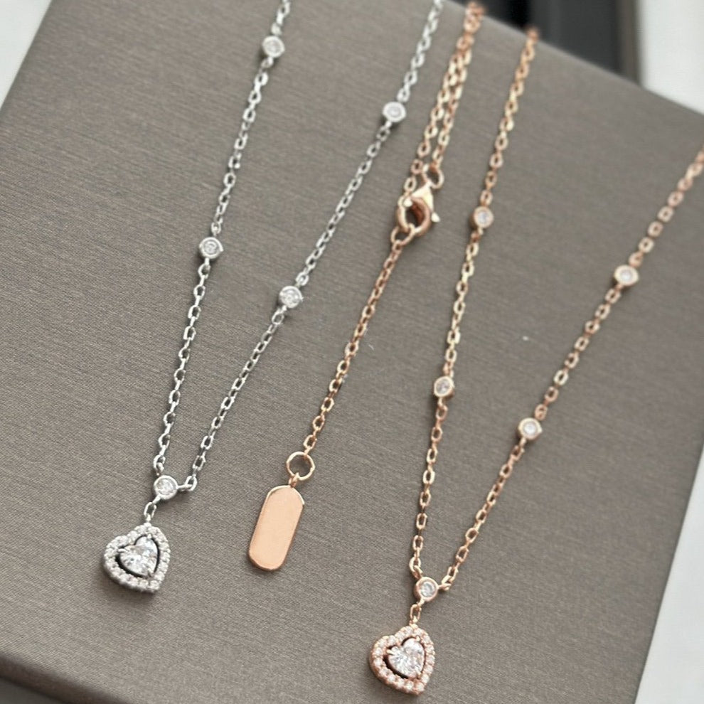 [[⭐DORISW] ] JOY HEART DIAMOND NECKLACE
