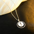 [[⭐DORISW] ]  MOVE MM SILVER DIAMOND NECKLACE
