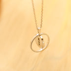 [[⭐DORISW] ]  MOVE MM SILVER DIAMOND NECKLACE