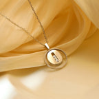 [[⭐DORISW] ]  MOVE MM SILVER DIAMOND NECKLACE