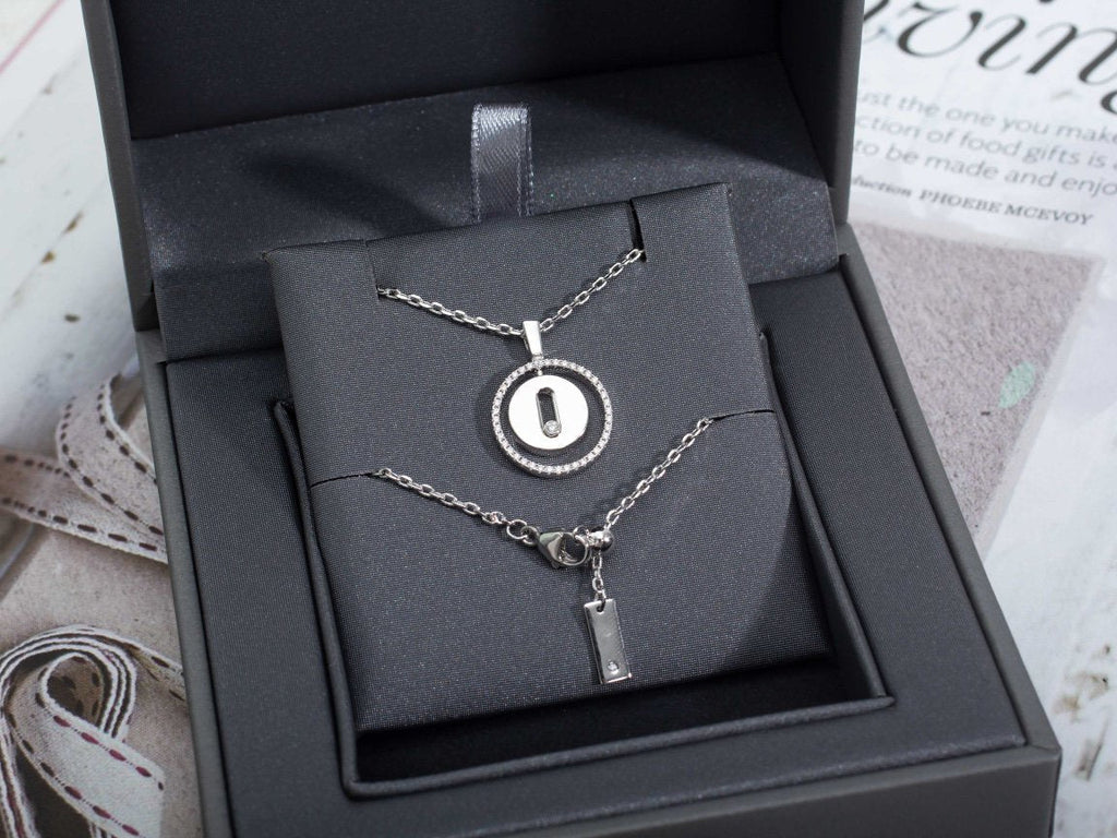 [[⭐DORISW] ] MOVE PM HALSKETTE SILBER DIAMANT