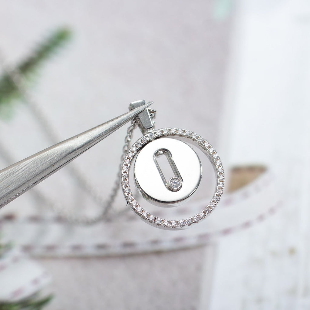 [[⭐DORISW] ] MOVE PM HALSKETTE SILBER DIAMANT