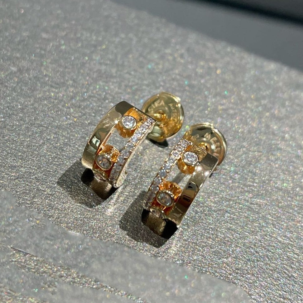 [[⭐DORISW] ] MOVE ROMANE EARRINGS DIAMOND