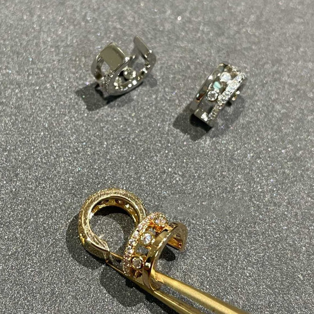 [[⭐DORISW] ] MOVE ROMANE EARRINGS DIAMOND