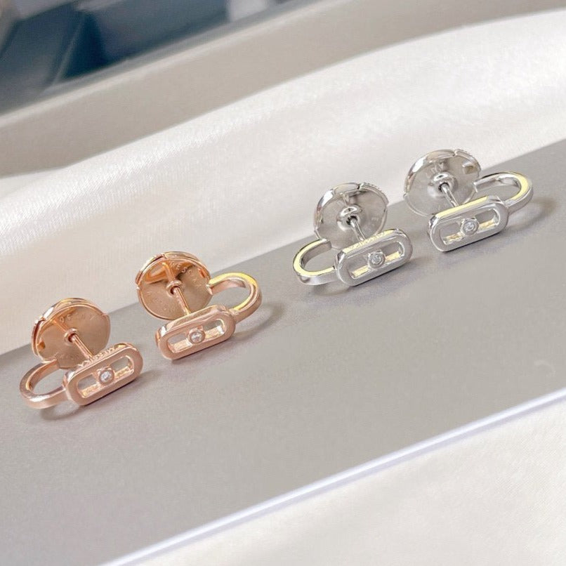[[⭐DORISW] ] ムーブ ウノ ミニ ダイヤモンド ピアス