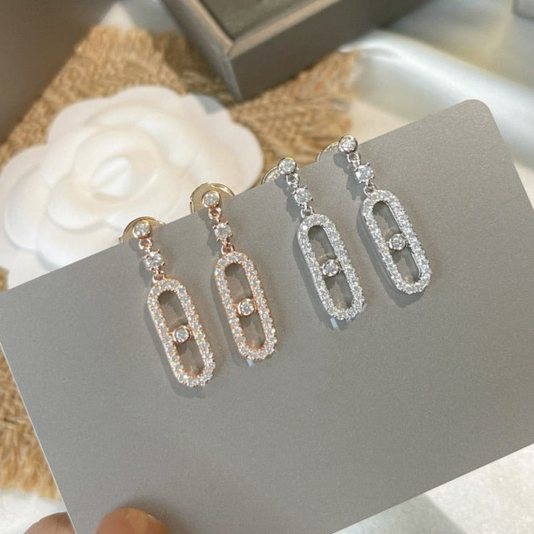 [[⭐DORISW] ] DORMEUSES MOVE UNO DIAMANT-OHRRINGE