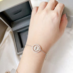 [⭐DORISW]LUCKY MOVE PAVED DIAMOND BRACELET