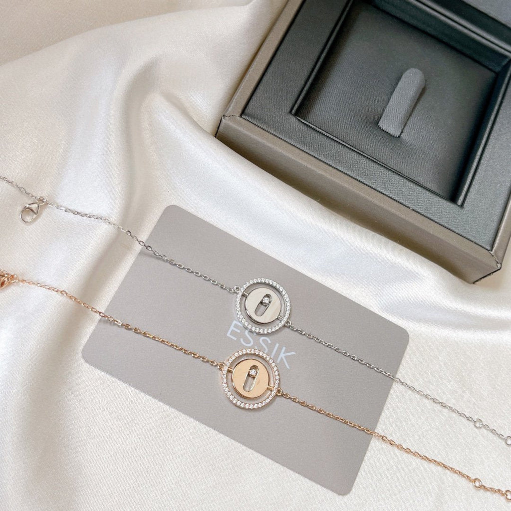 [⭐DORISW]LUCKY MOVE PAVED DIAMOND BRACELET