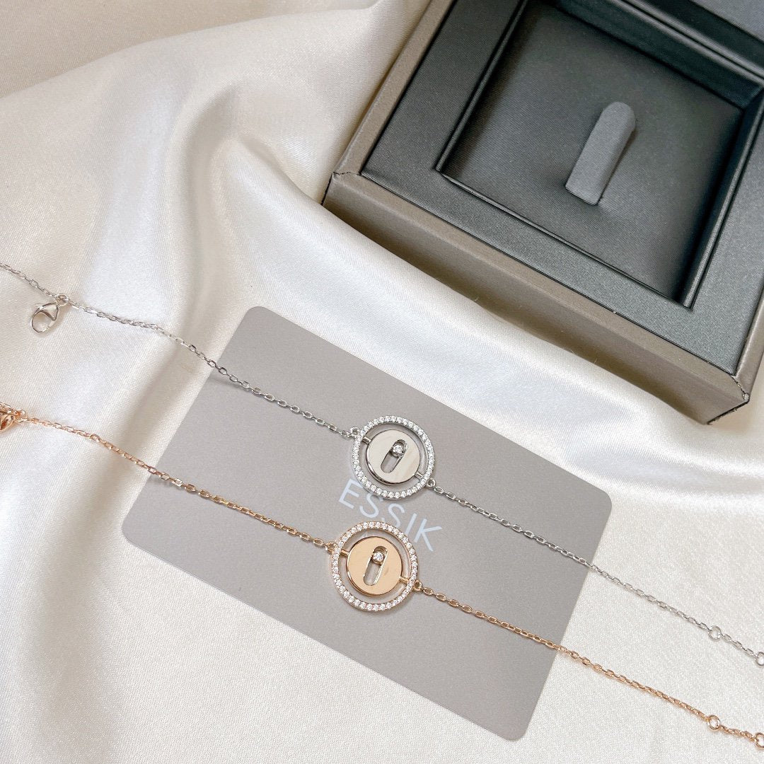 [⭐DORISW]LUCKY MOVE PAVED DIAMOND BRACELET