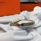 [⭐DORISW] クラシック H モチーフ クリック・クラック 8mm エナメルブレスレット
