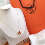 [⭐DORISW] HM CLIC RED EMAILLE GOLD HALSKETTE