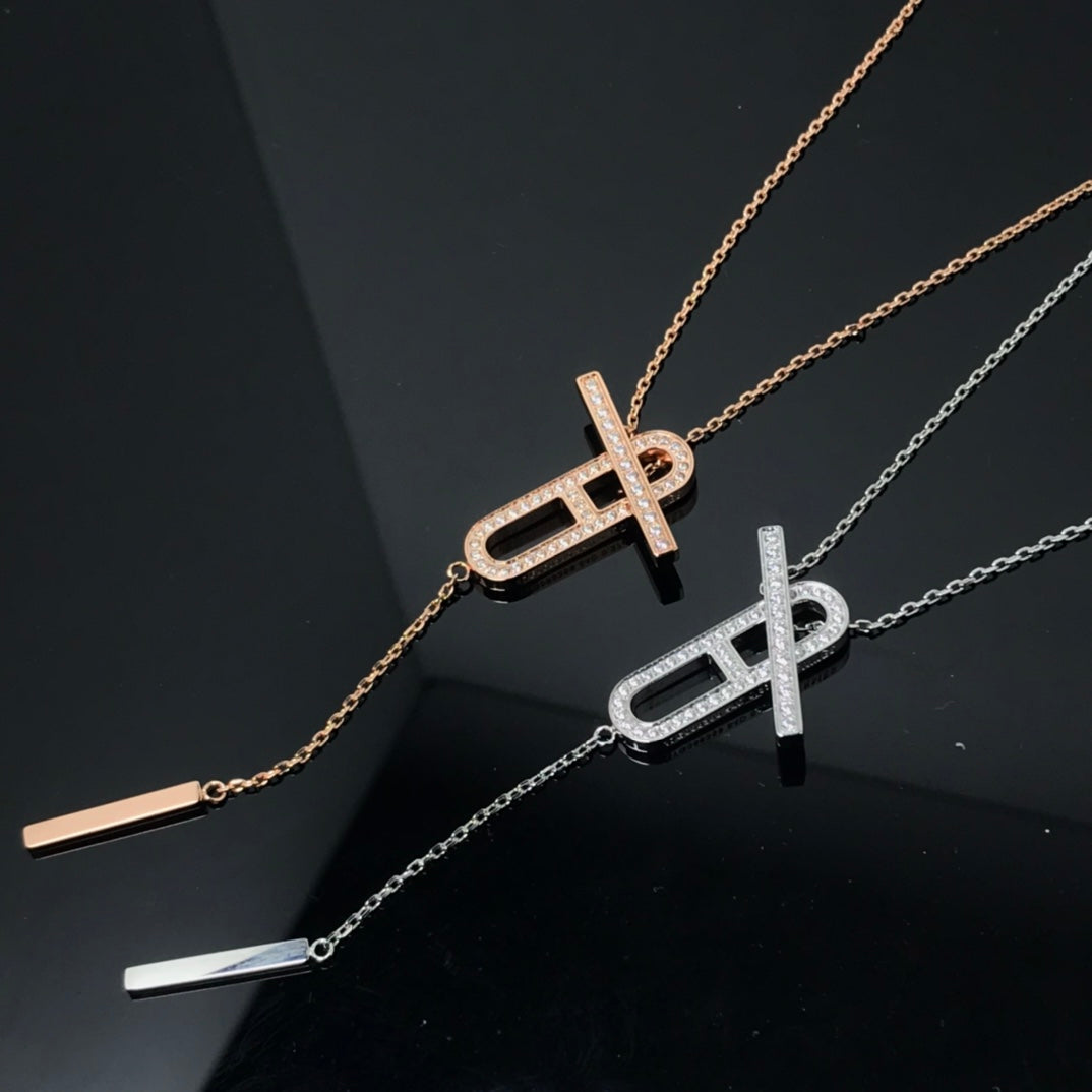 [⭐DORISW] HM HALSKETTE PLATIN ROSÉGOLD DIAMANT