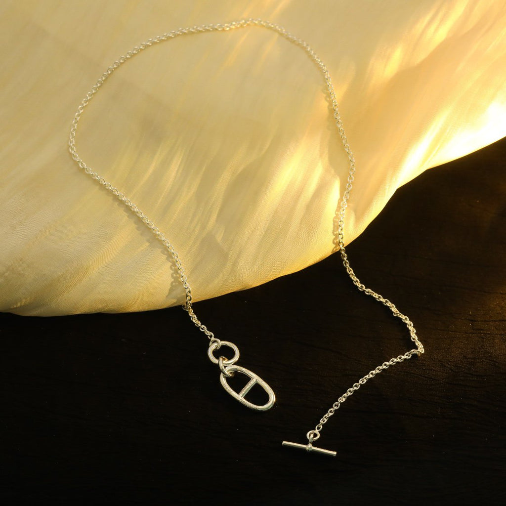 [⭐DORISW] HM CHAINE D'ANCRE PENDANT NECKLACE STERLING SILVER