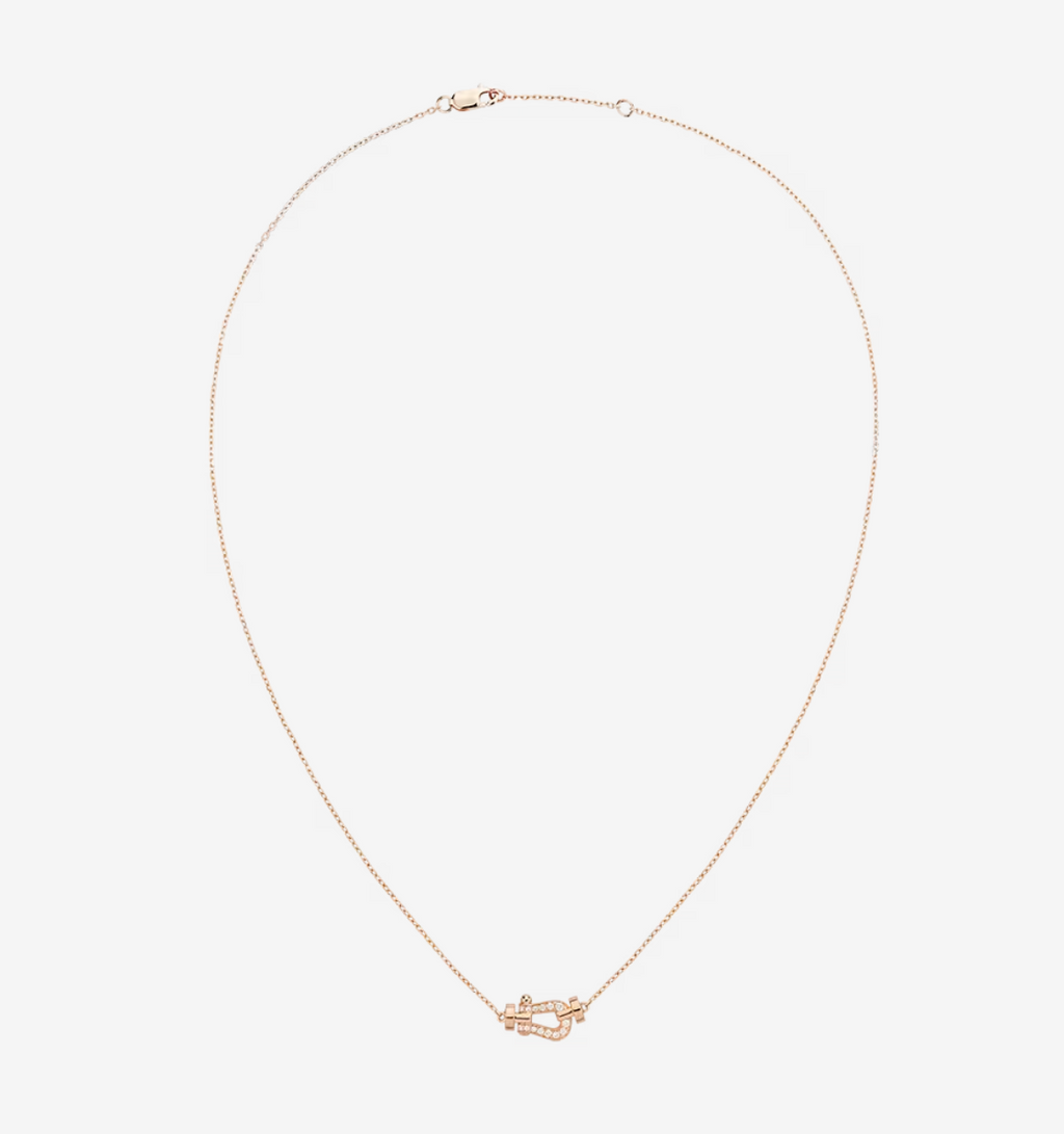 [⭐DORISW] FORCE 10 DIAMOND PINK GOLD NECKLACE MINI MODEL