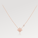 [⭐DORISW] STAR PINK MOP 1 DIAMANT ROSÉGOLD HALSKETTE