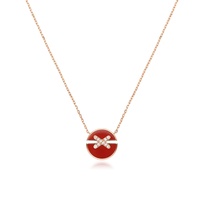 [⭐DORISW] JEUX DE ROSE GOLD DIAMOND NECKLACE