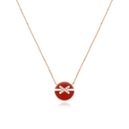 [⭐DORISW] JEUX DE ROSE GOLD DIAMOND NECKLACE