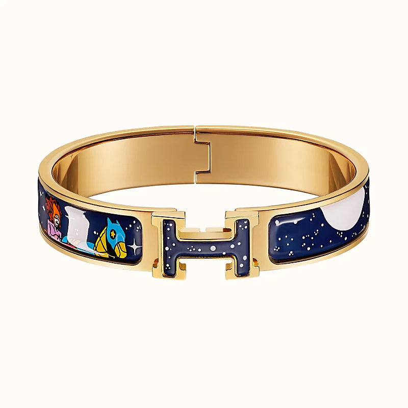 [⭐DORISW] H STAR AND MOON BRACELET 12MM