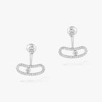 [[⭐DORISW] ] MOVE UNO SILVER DIAMOND EARRINGS