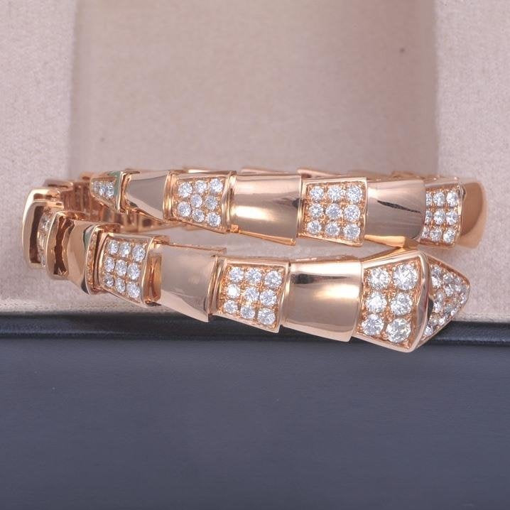 [⭐DORISW]SERPENTI BRACELET PINK GOLD DIAMOND