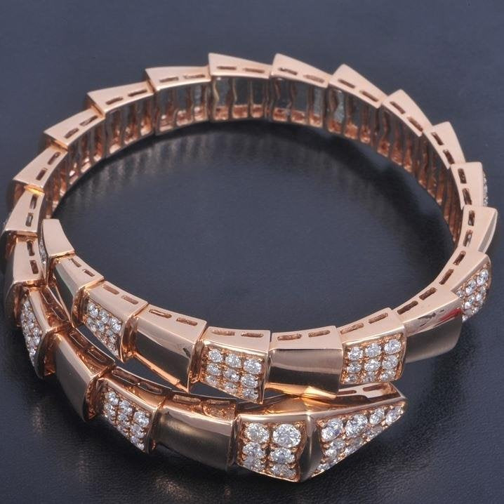 [⭐DORISW]SERPENTI BRACELET PINK GOLD DIAMOND