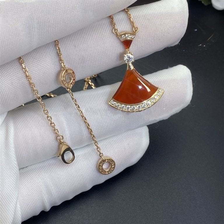 [⭐DORISW]DREAM NECKLACE CARNELIAN DIAMOND