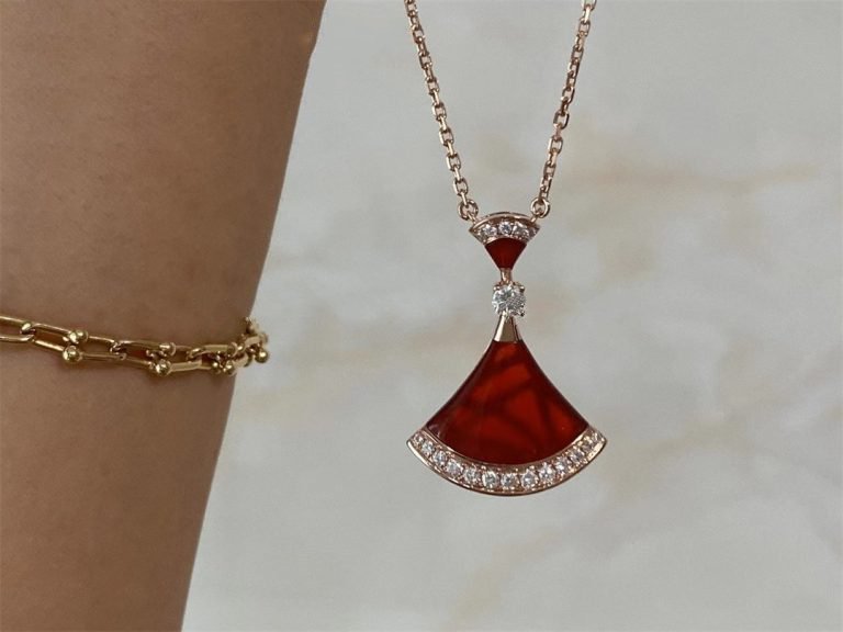 [⭐DORISW]DREAM NECKLACE CARNELIAN DIAMOND