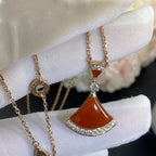 [⭐DORISW]DREAM NECKLACE CARNELIAN DIAMOND