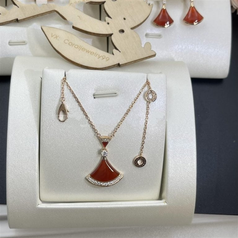 [⭐DORISW]DREAM NECKLACE CARNELIAN DIAMOND