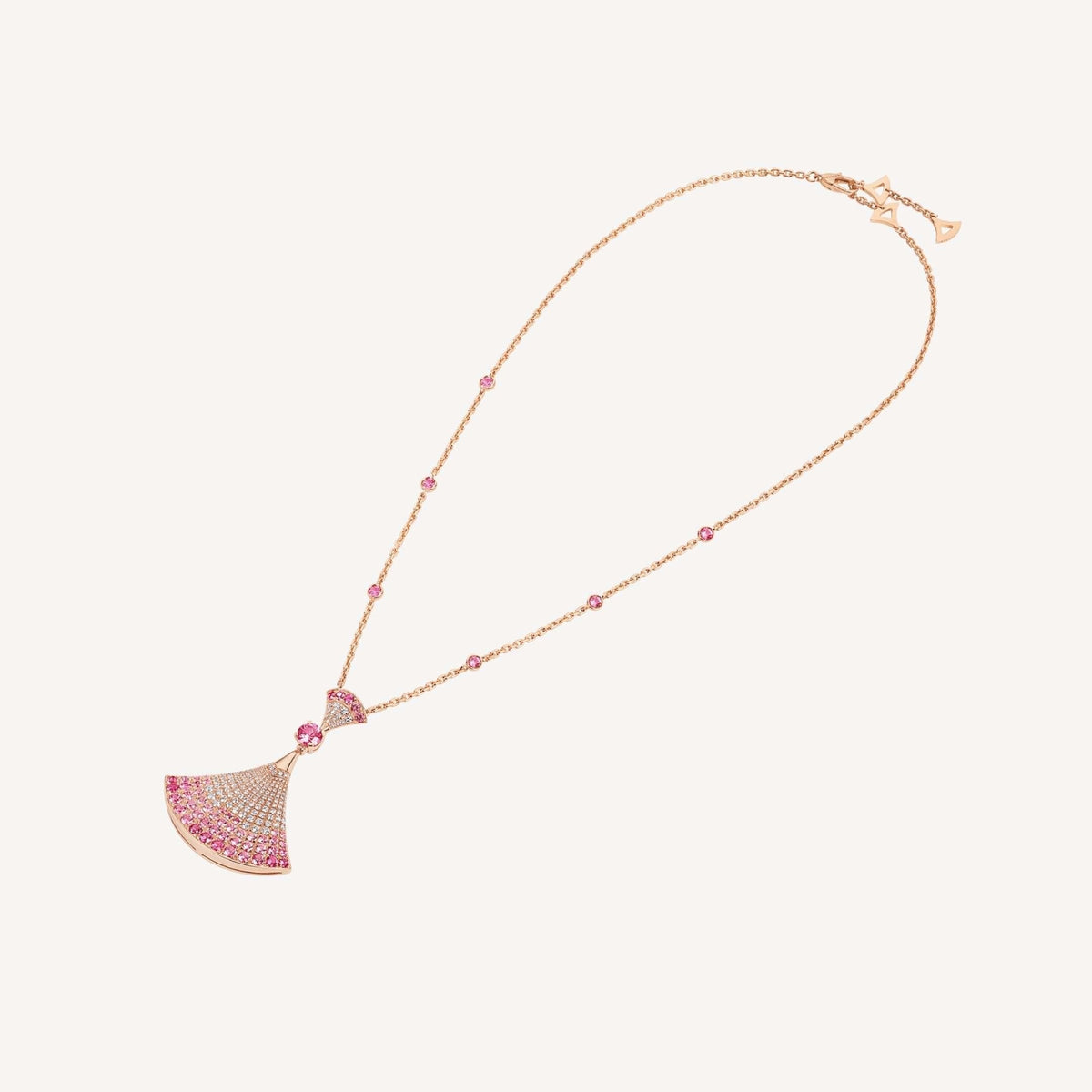 [⭐DORISW]DREAM NECKLACK DIAMOND PINK GOLD