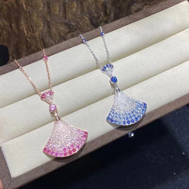 [⭐DORISW]DREAM NECKLACK DIAMOND PINK GOLD