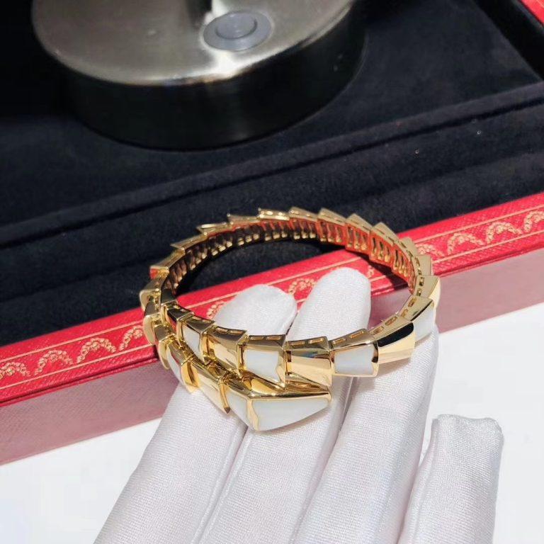[⭐DORISW]SERPENTI ARMBAND PERLMUTT GOLD