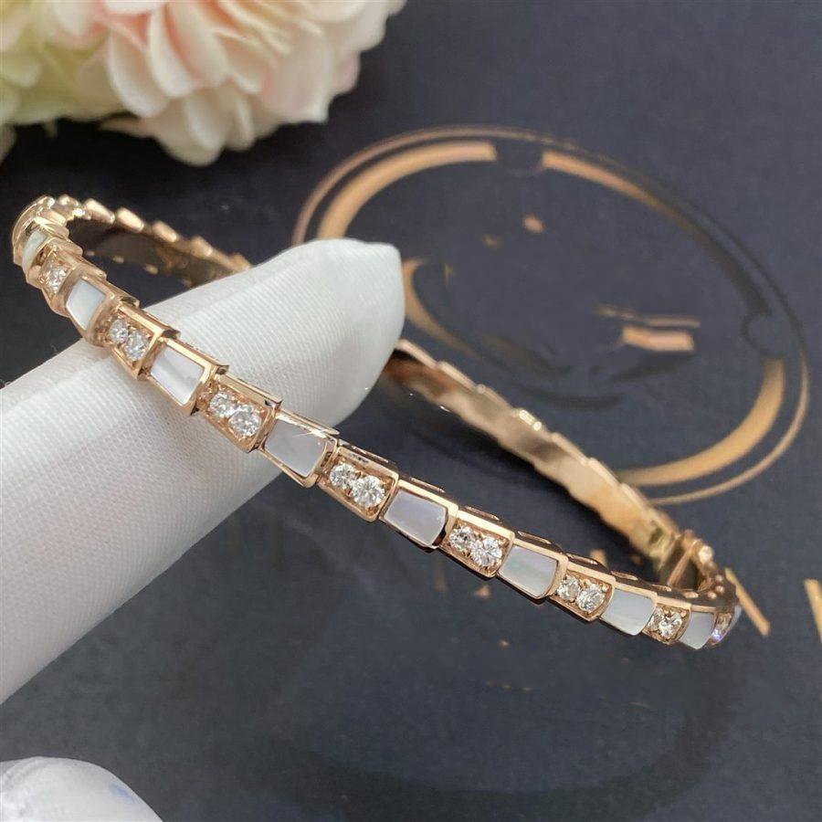 [⭐DORISW]SERPENTI BRACELET PINK GOLD MOP DIAMOND