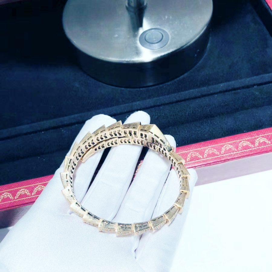 [⭐DORISW]SERPENTI BRACELET 8MM PINK GOLD DIAMOND
