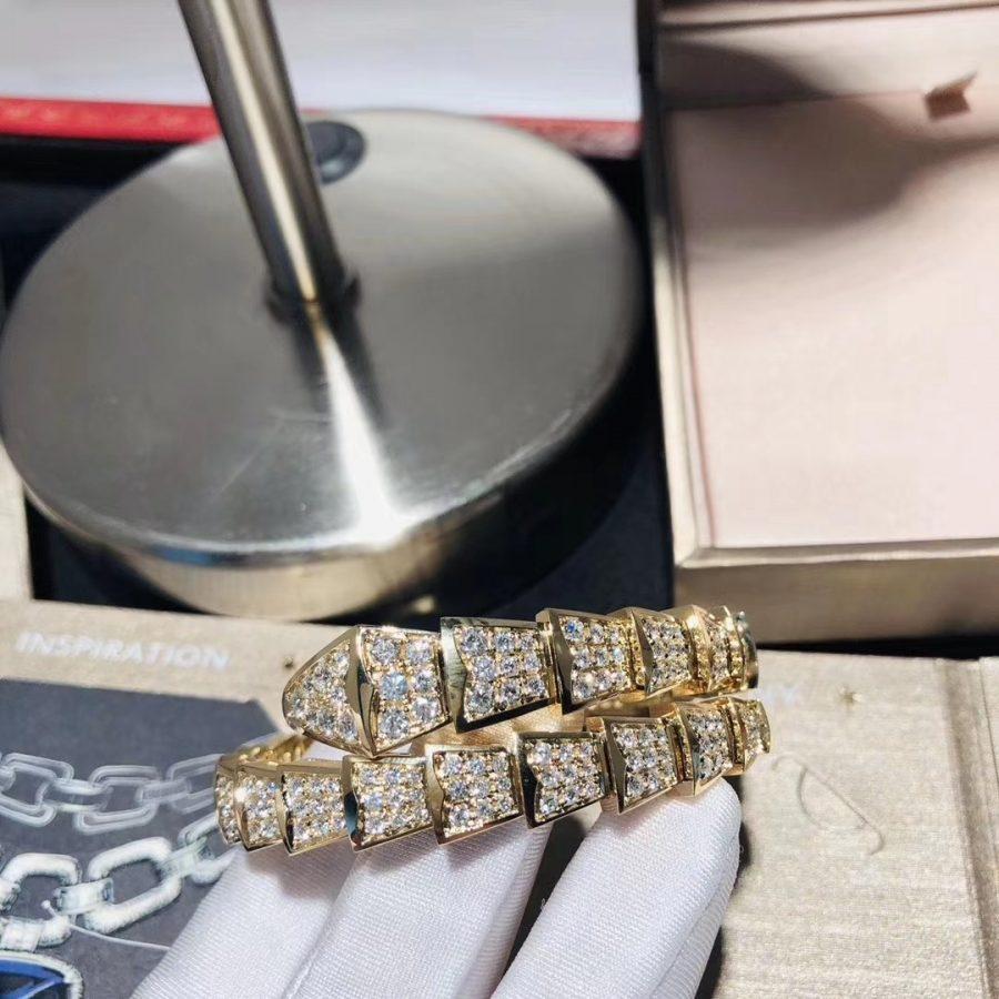 [⭐DORISW]SERPENTI BRACELET 8MM GOLD DIAMOND