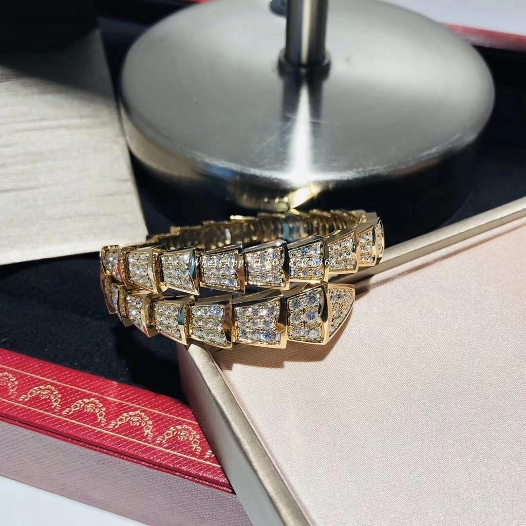 [⭐DORISW]SERPENTI BRACELET 8MM GOLD DIAMOND