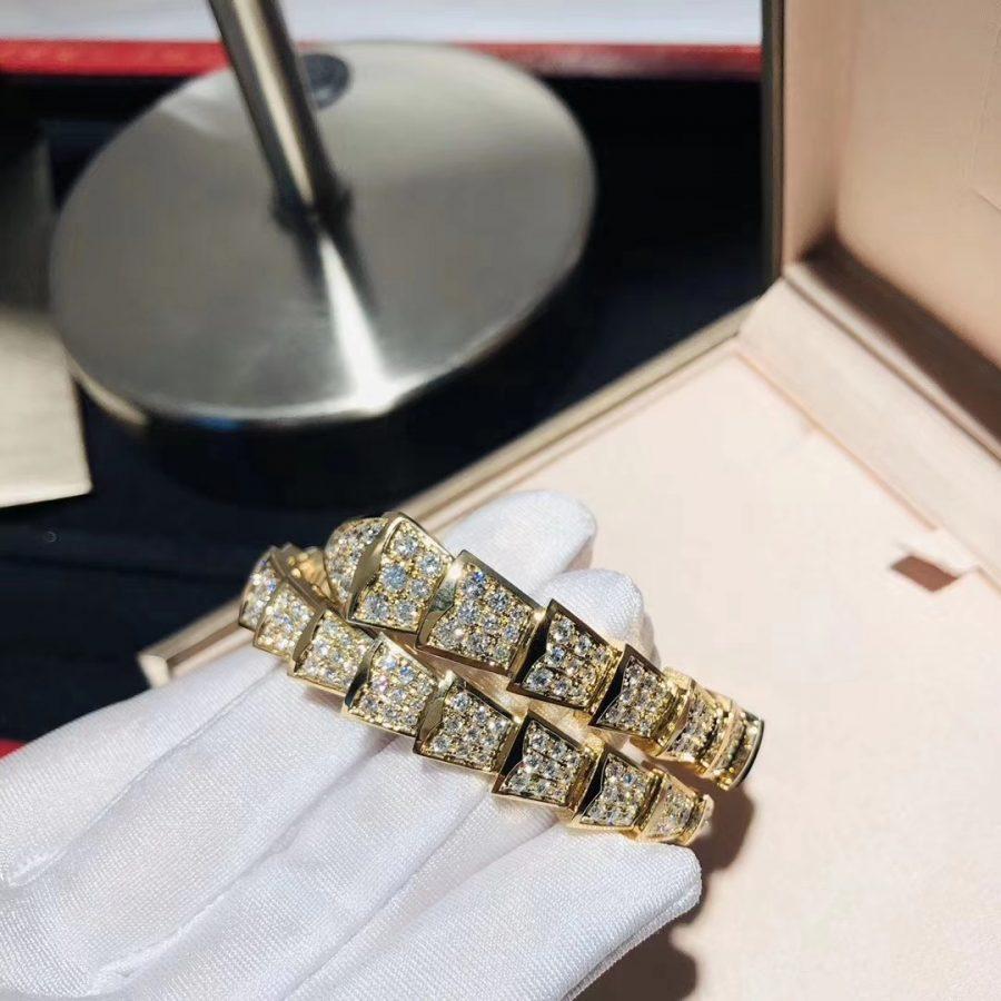 [⭐DORISW]SERPENTI BRACELET 8MM GOLD DIAMOND