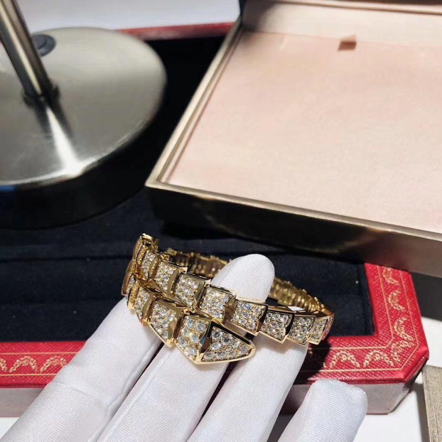 [⭐DORISW]SERPENTI BRACELET 8MM GOLD DIAMOND