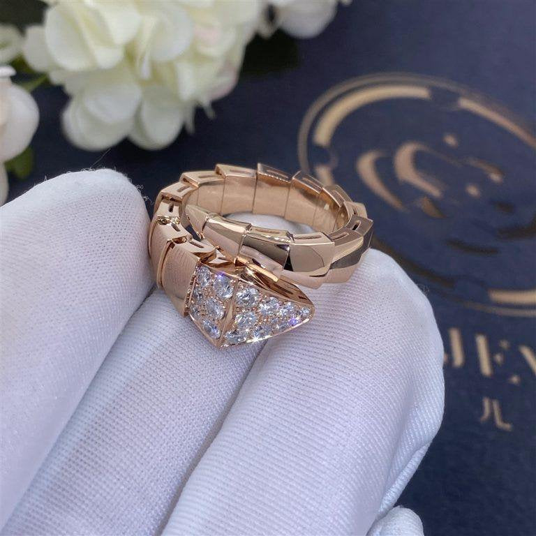 [⭐DORISW]SERPENTI-RING ROSÉGOLD DIAMANT