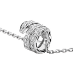 [⭐DORISW]SERPENTI  NECKLACE DOUBLE RING DIAMOND