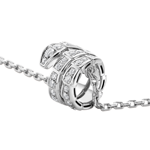[⭐DORISW]SERPENTI HALSKETTE DOPPELRING DIAMANT