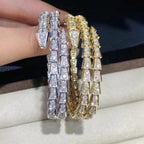[⭐DORISW]SERPENTI BRACELET GOLD DIAMOND DOUBLE ROW