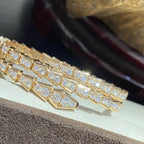 [⭐DORISW]SERPENTI BRACELET GOLD DIAMOND DOUBLE ROW