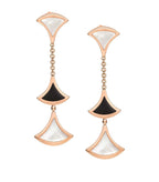 [⭐DORISW]DREAM OHRRINGE 3 MOTIVE ONYX PERLMUTT ROSÉGOLD