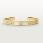[⭐DORISW] LOVE BRACELET 6.1MM 1 DIAMOND OPEN CUFF