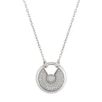 [⭐DORISW] AMULETTE SILBER VOLLDIAMANT-HALSKETTE