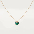 [⭐DORISW] AMULETTE ROSE GOLD MALACHITE NECKLACE